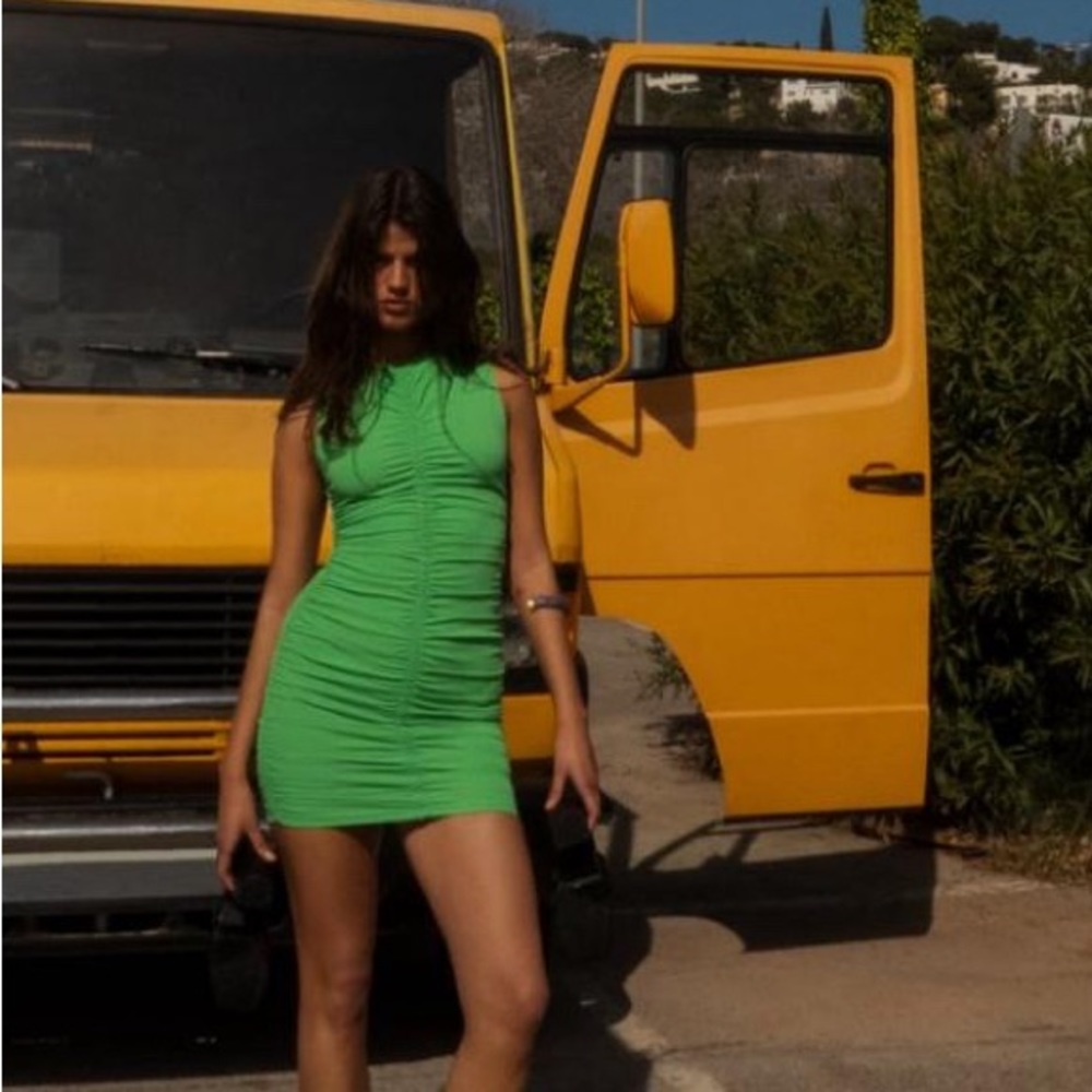 Zara rouched dress